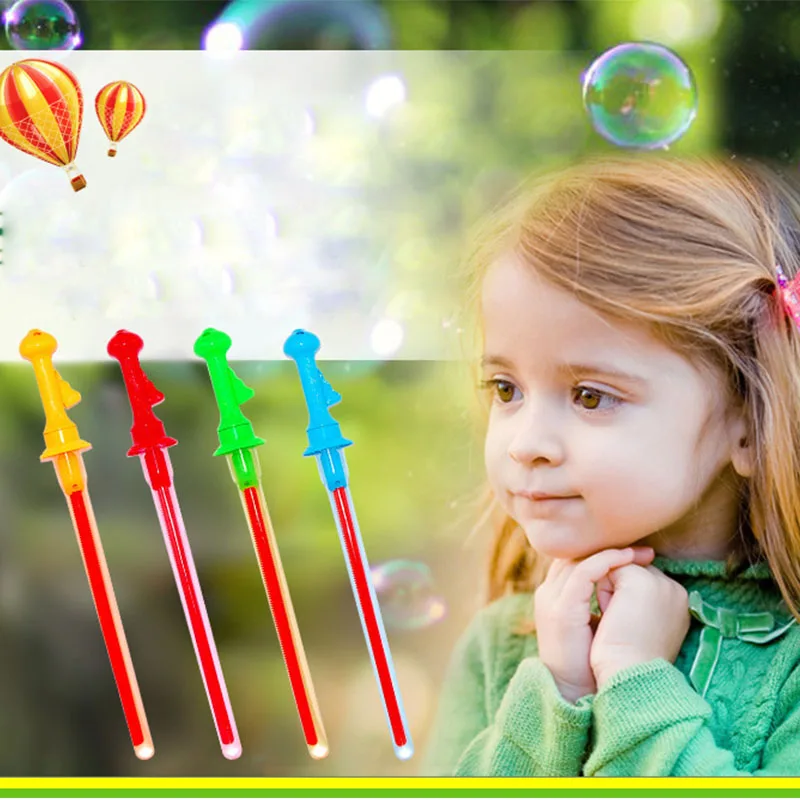 Большой размер 46 см игрушки для улицы длинный пузырьковый пистолет бар палочки