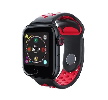 Z7RED CONXAG F9 Смарт-часы для мужчин и женщин полный сенсорный экран для сердечного ритма Смарт-часы с измерением давления для мужчин t Шагомер Смарт-часы для IOS - Цвет: Z7RED