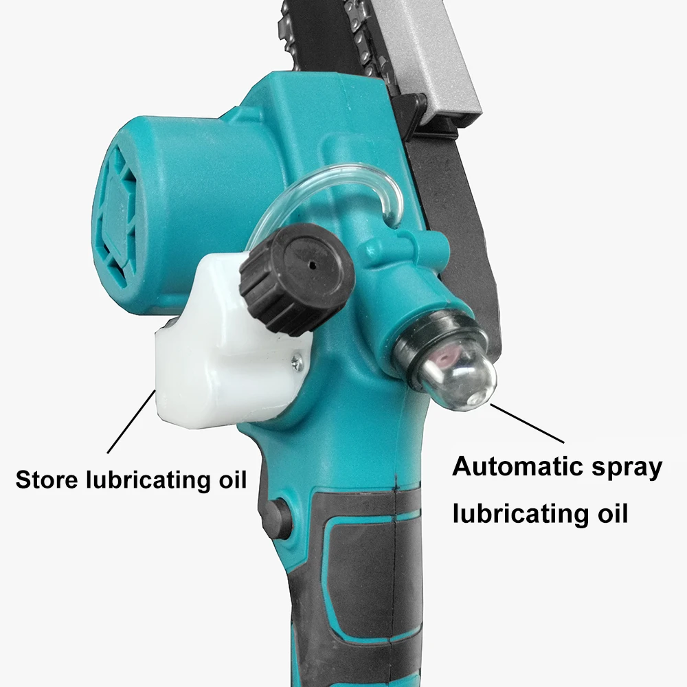 Brushless Electric Saw 1280W 6Inch 6M/S Chain 21V 4000mah Battery Cordless Chainsaws Woodworking Tools Garden Trimmer | Инструменты