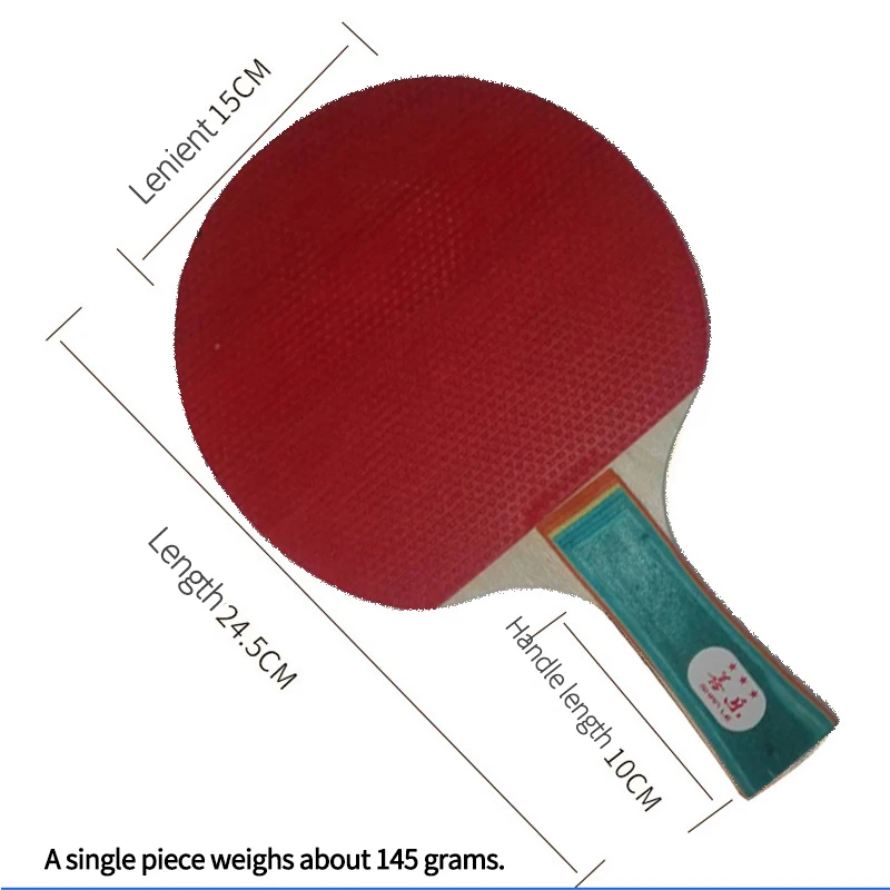 

Professional Tennis Table Racket Short Long Handle Carbon Blade Rubber With Double Face Pimples In Ping Pong Rackets With Case