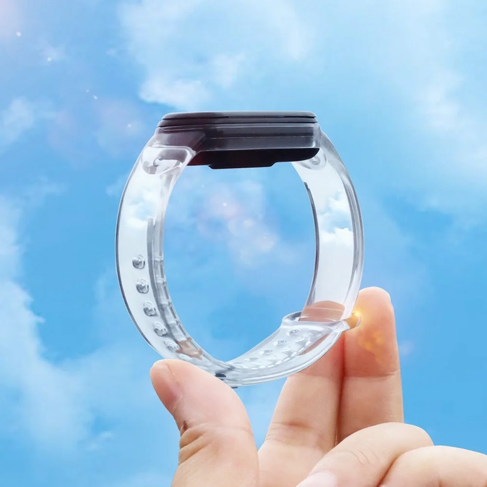 

Suitable for Mi Band 5 Transparent Mi 3/4 Wristband Silicone Bracelet Waterproof Strap Watch Replacement Sport Smart Accessories