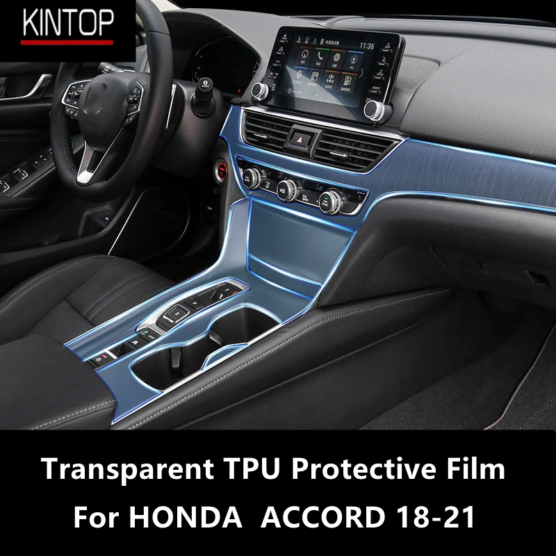 Película protectora transparente para Interior de coche HONDA ACCORD 18-21, película protectora TPU, reparador para arañazos, accesorios de película Refit