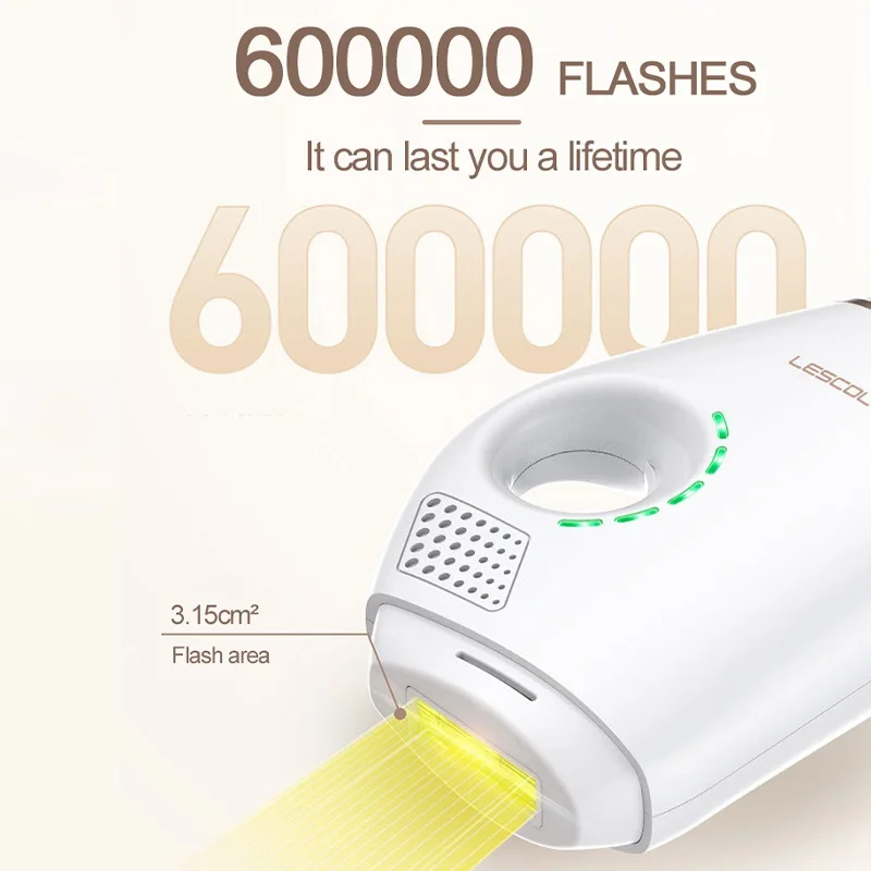 

Lescolton 2In1 Electric Epilator Women 600000 Flashes Painless IPL Hair Removal Machine Portable Facial Body Photoepilator Laser