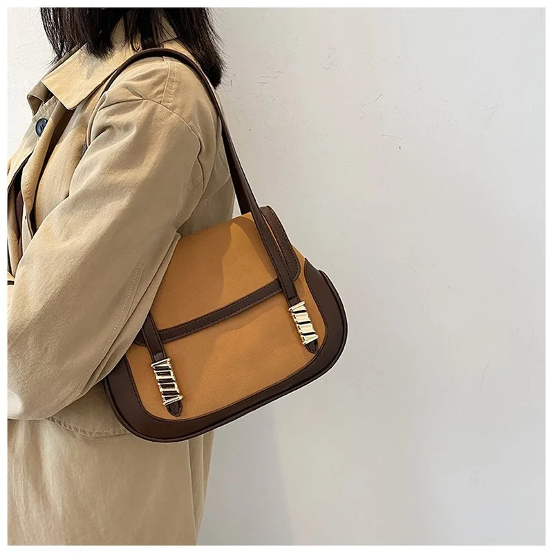 

Luxury Ladies Handbag 2021new Trendy High-quality Casual Shoulder Bag Wild Frosted Retro Small Square Bag Texture Bag Female Bag