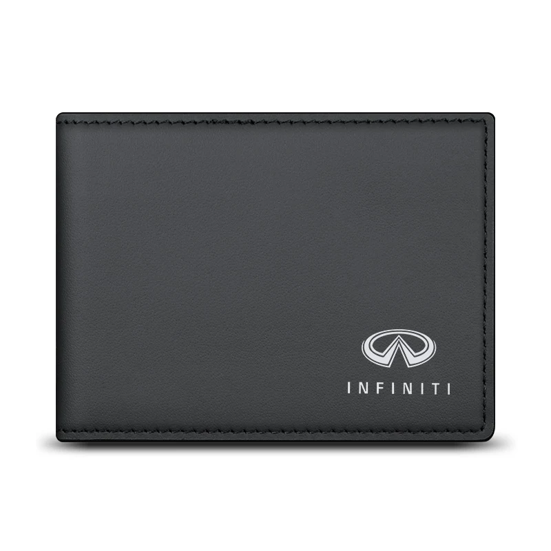 

Genuine Car Leather Wallet Card package High Quality Fashion men's wallets For Infiniti FX35 Q50 Q30 ESQ QX50 QX60 QX70 EX JX35