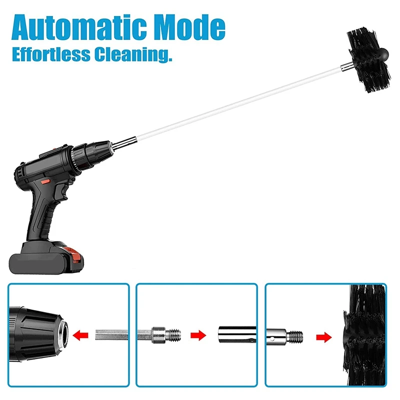 22 шт. щетка для чистки дымохода набор воздуховодов с 18 нейлоновыми стержнями