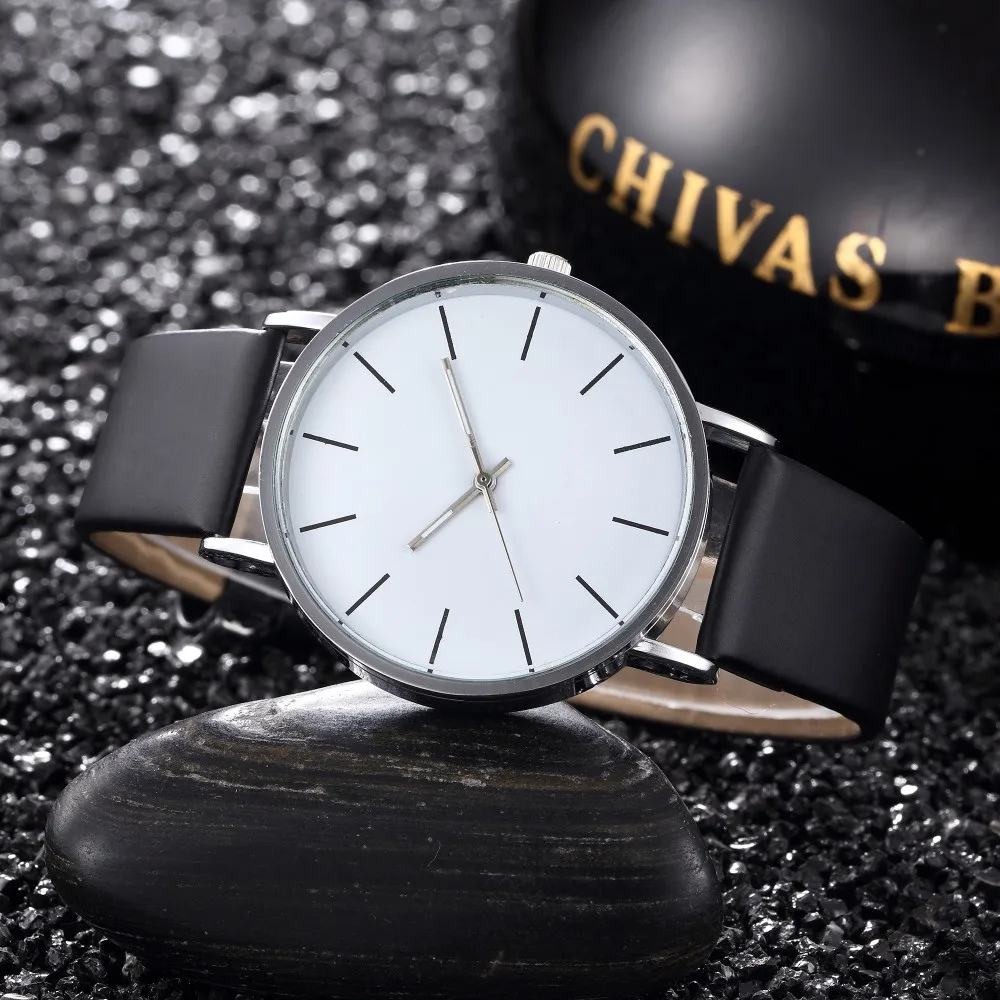 Simple Style Leather Women Quartz Watches Minimalist Ladies Fashion Dress Wrist Watch Female Casual Clock Bayan Kol Saati #2TWF | Наручные