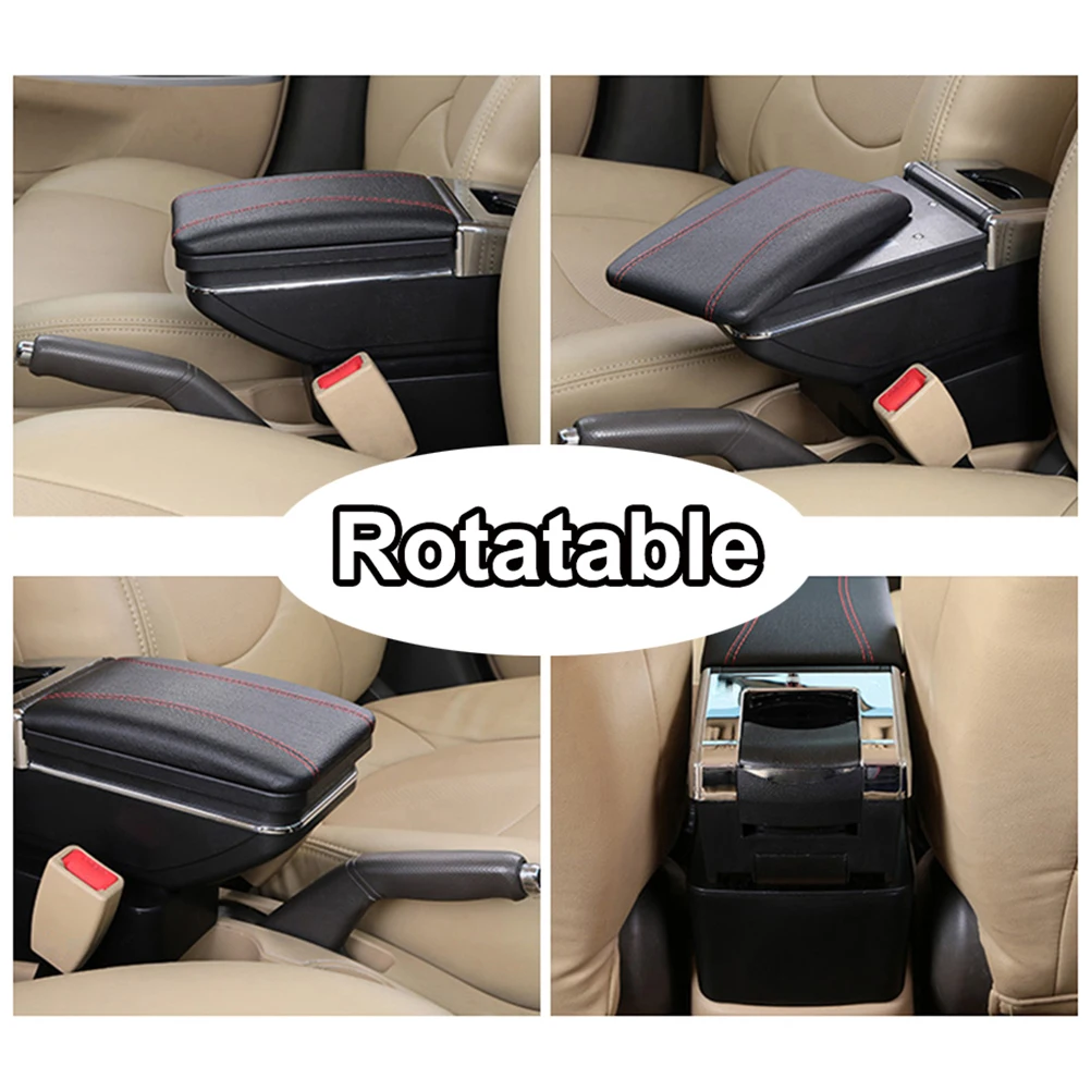 For Ford Focus 2 Mk2 2005-2011 Armrest Arm Rest Rotatable Center Centre Console Storage Box | Автомобили и мотоциклы
