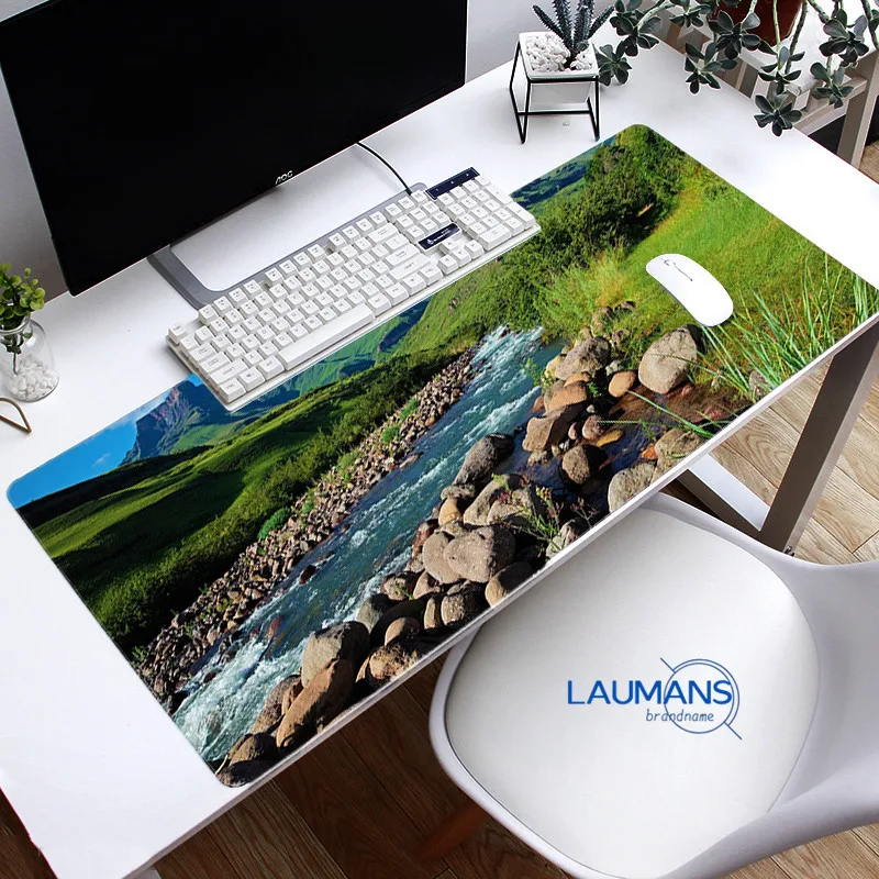 

Large Mouse Pad natural landscape Gaming Mouse Pad Rubber CS GO Gamer Computer Mousepad XXL Keyboard Desk Mats