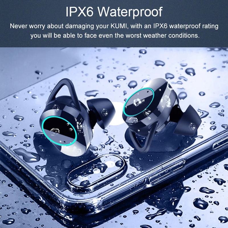 Наушники G05 Bluetooth 5 0 гарнитура IP6X водонепроницаемая зарядная коробка