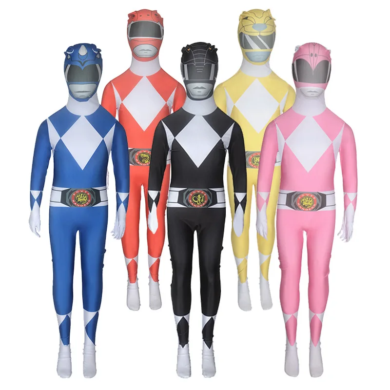 Детский костюм Power Samurai Sentai Shinkenger Ranger из лайкры детские костюмы рейнджера косплей