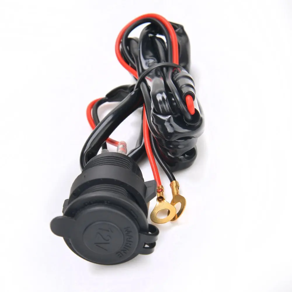 Водонепроницаемая розетка для прикуривателя автомобиля и мотоцикла 12 24 В с