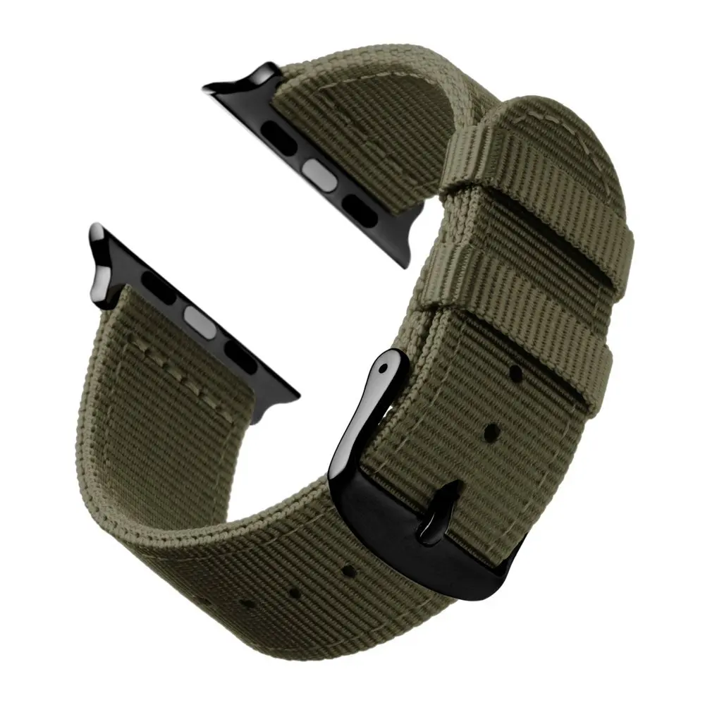 Army Green Black Eastar легкий дышащий водонепроницаемый нейлоновый ремешок для apple watch 5 ремешок 42 мм 38 мм для iWatch serise 4 3 2 1 ремешок для часов - Цвет ремешка: Army Green Black