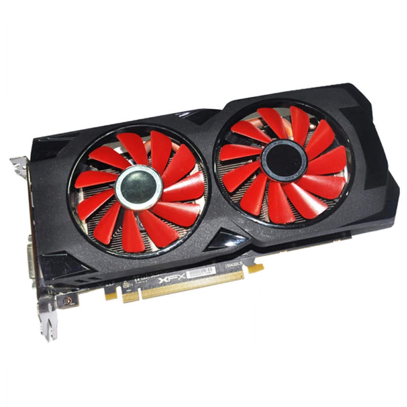 Видеокарта XFX AMD GPU Radeon RX 570 4 Гб видеокарта RX570 256 бит для игрового компьютера с