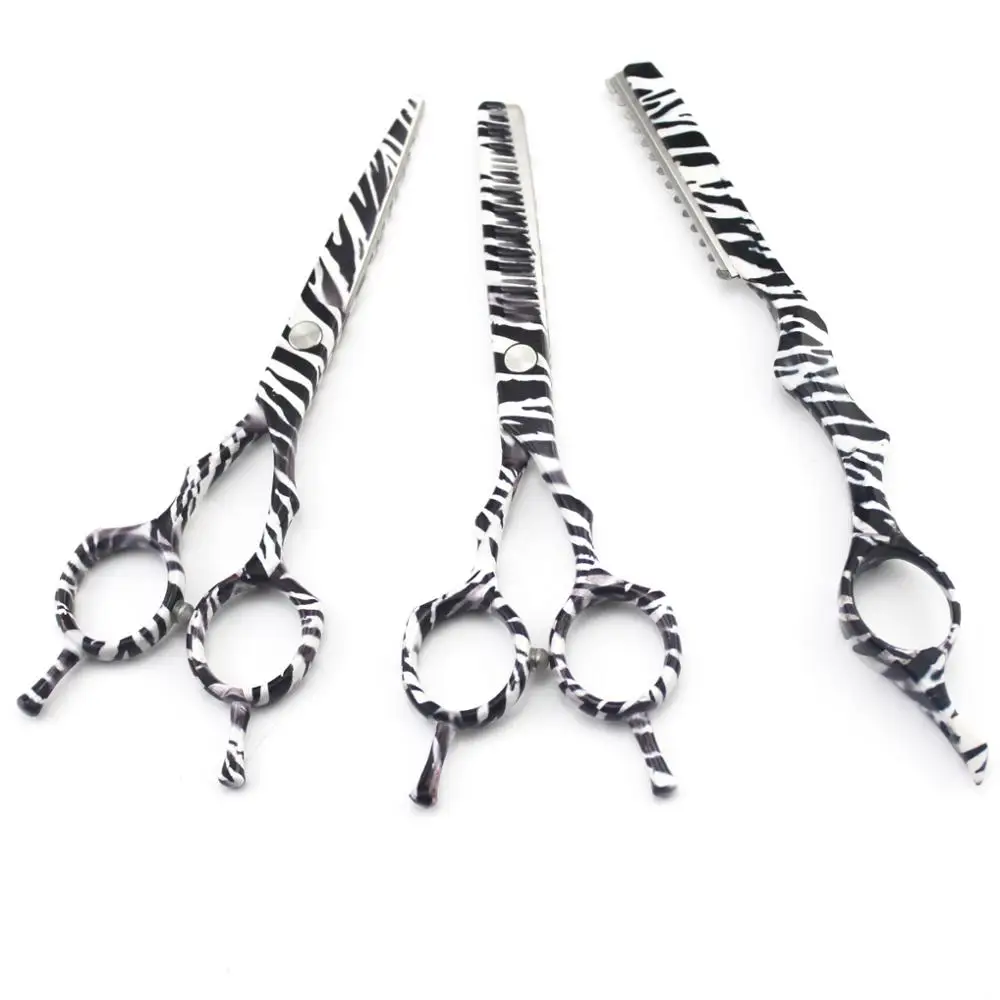 Профессиональные Парикмахерские ножницы 5 дюйма с узором зебры распродажа