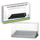 Акриловый пылезащитный боксЧехол, Коллекция строительных блоков, серая трехступенчатая Базовая пластина, дисплейПоказать чехол, бокс, фигурки, искусственные подарки