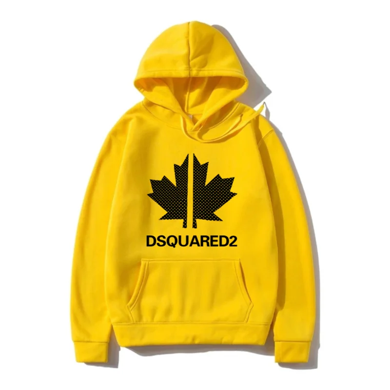 

Italian street new style DSQ men's hoodie 100% cotton casual long-sleeved unisex hoodie letter Dsquared2 sweatshirt male D2