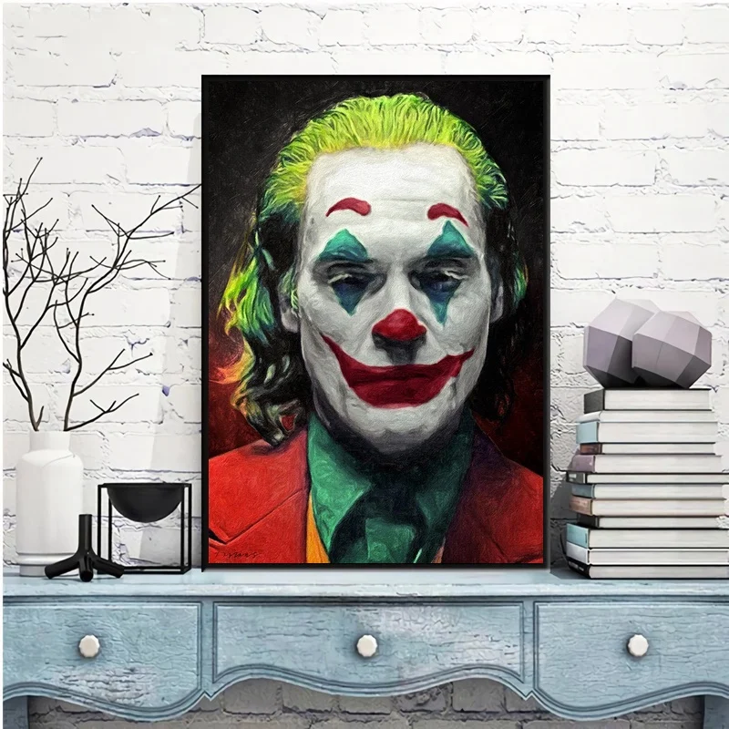 Художественные плакаты с изображением Джокера и детской картины на холсте