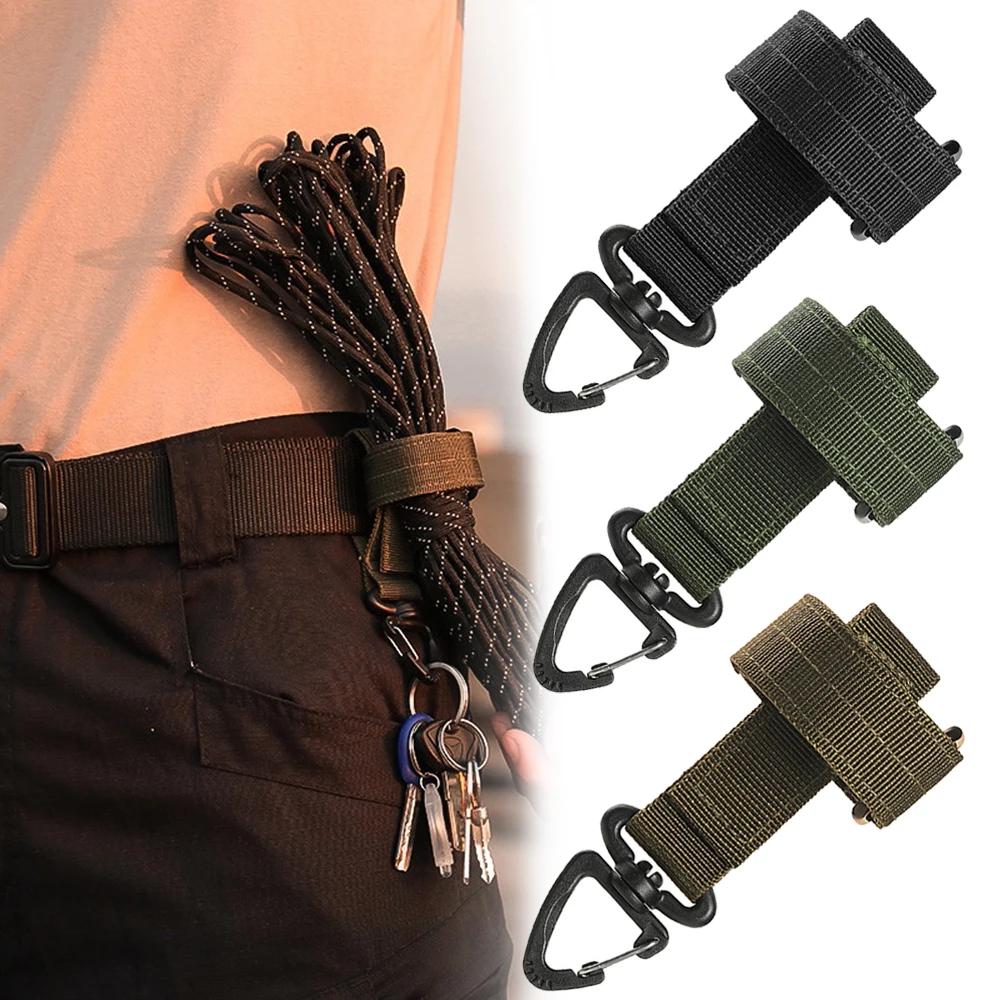 

Универсальный подвесной крючок, военная уличная тактическая Пряжка для хранения веревки для скалолазания, Регулируемая пряжка перчатка дл...