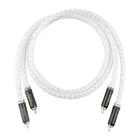 TODN Hi-End 8AG посеребренный OCC 16-жильный аудиокабель с WBT RCA разъемом кабель HIFI 2RCA на 2RCA кабель