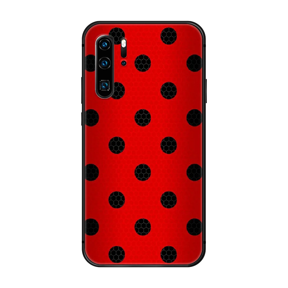 

Seven Star Ladybug Girl anime Phone Case Cover Hull For Huawei P8 P9 P10 P20 P30 P40 Lite Pro Plus smart Z 2019 black cover