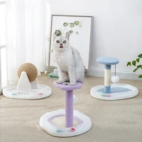 sisal cat scratching post pet toy turntable plush ball toys cute cat tree tower kitten scraper protecting furniture cat supplies