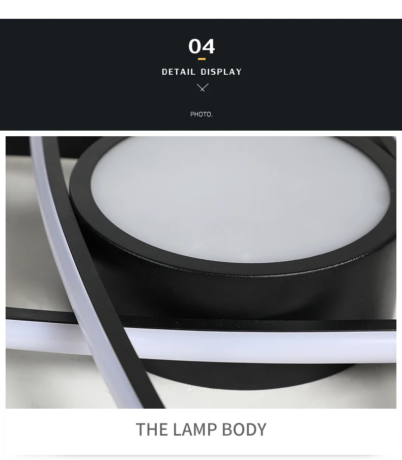 

Modern Ceiling Lights LED Lamp For Living Room Bedroom Study Room White Black Color Surface Mounted Ceiling Lamp Deco AC85-265V