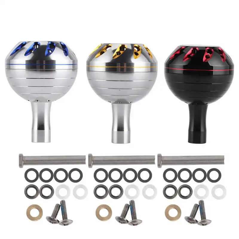 

DEUKIO 45mm Fishing Reel Handle Knob Metal Fishing Wheel Rocker Knob For S/D/A Fishing Reel Left Right Hand Fishing Accessory