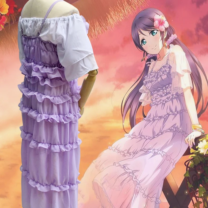 Новый Love Live! Косплей Tojo Nozomi Хэллоуин без возбуждения платье русалки повседневные