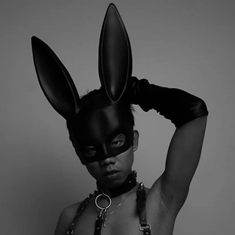 Украшение на Хэллоуин для мужчин и женщин маска кролика костюм вечеринки