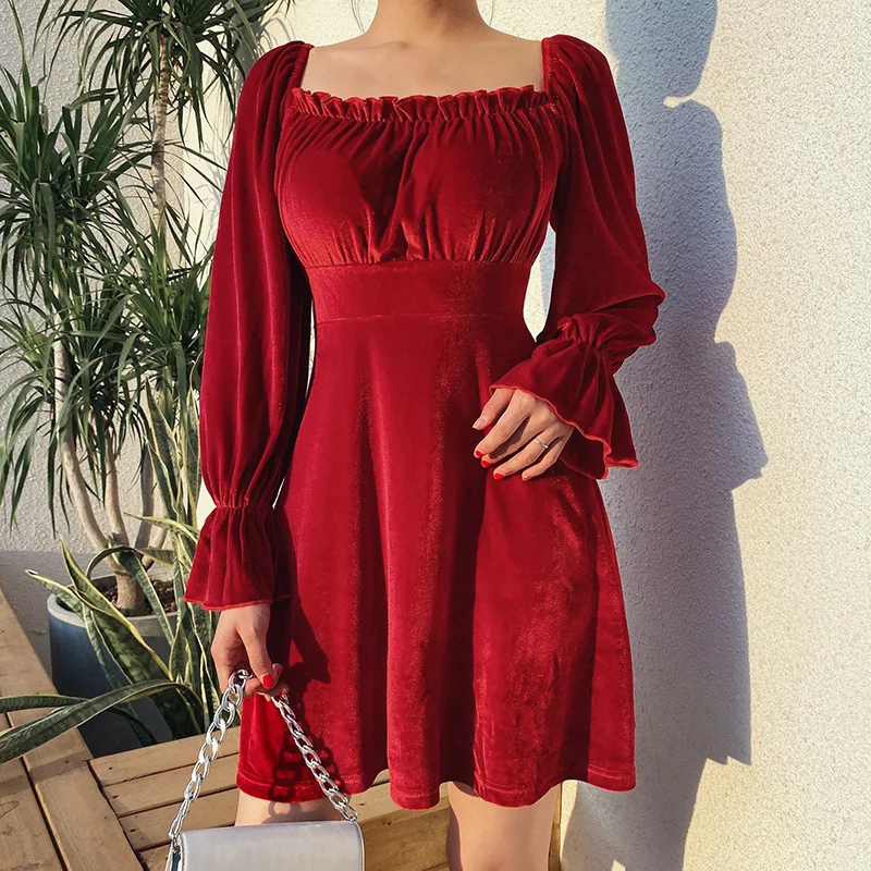 Женское винтажное короткое платье черное белое синее на завязках с открытой