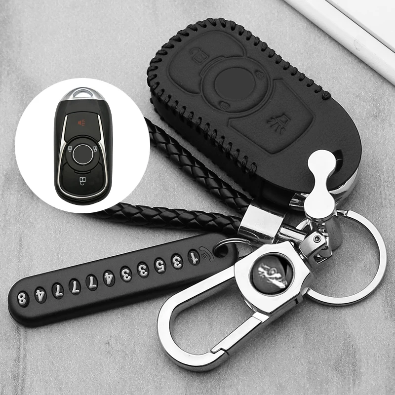 Светящаяся кожа 3 кнопки чехол для автомобильного ключа защитный Buick Envision Vervno GS 20T