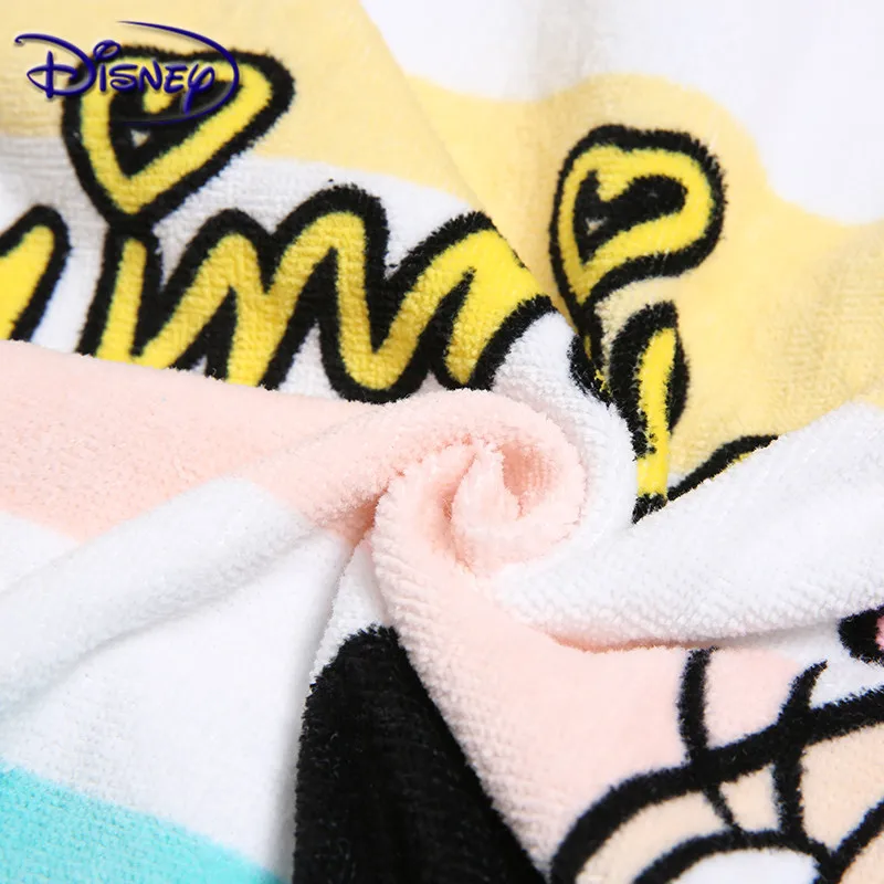 

Disney Mickey Cotton Bath Towel Hooded Buckle Cloak Baby Bath Towel Cotton Soft Cut Velvet Cloak Children Towel
