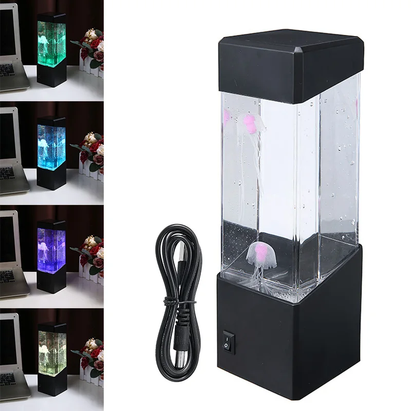 

LED Fantasy Jellyfish Lamp Home Office Bedroom Decoraotion Multi-colour Jellyfish Lamp As Holiday Gift Relaxing Mood Night Light