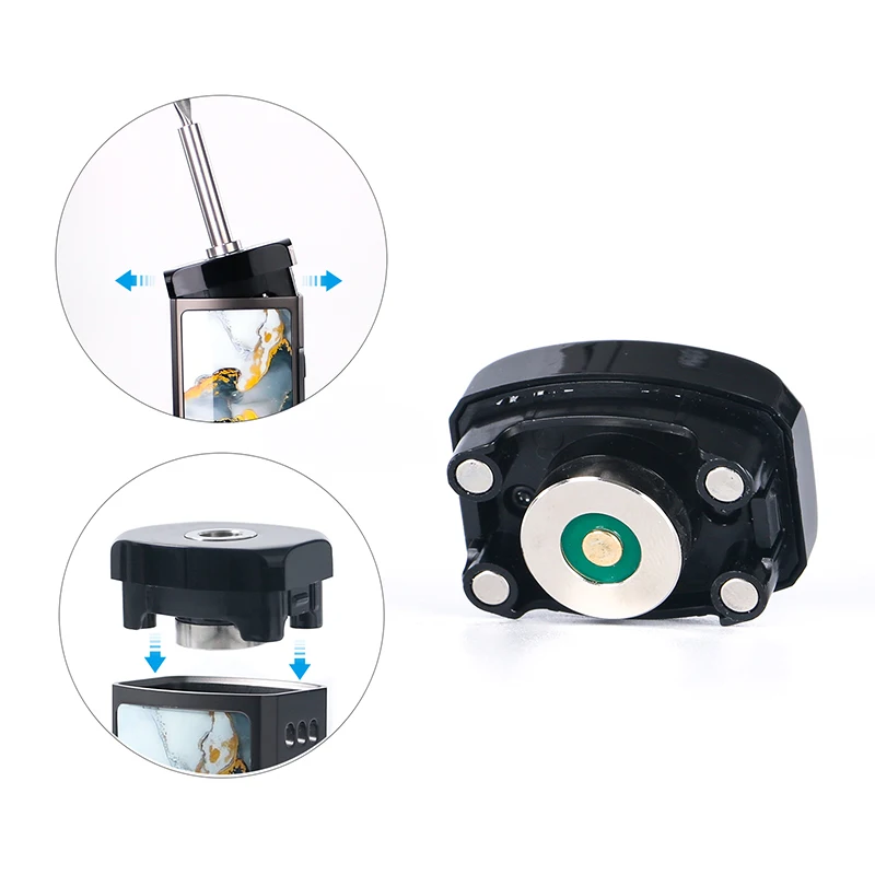 

Newest OXVA Velocity 21700 100W Full Kit 510 Connection 0.15ohm/0.3ohm/RBA Coil Fit First MTL and RDL RBA Vape Kit 3 modes