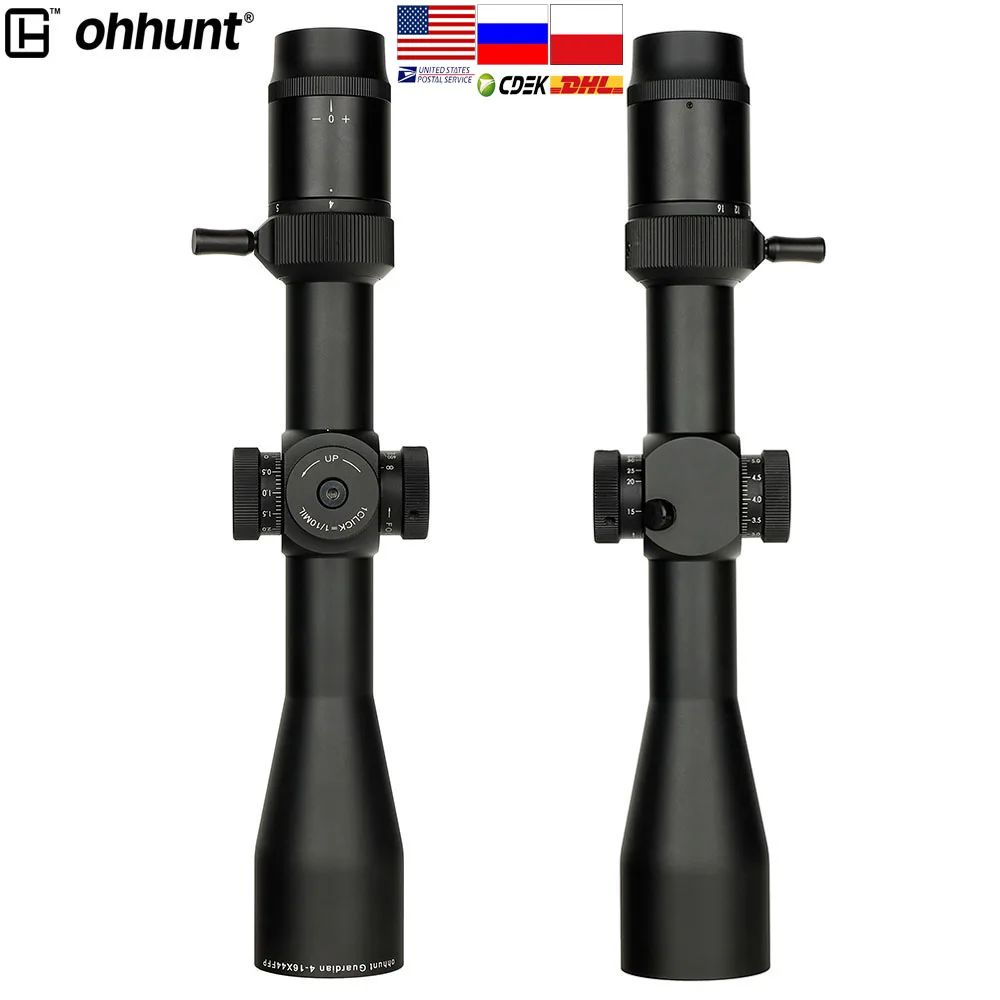 Охотничий прицел Ohhunt Guardian 4-16X44 FFP первый фокусный самолёт боковой Параллакс