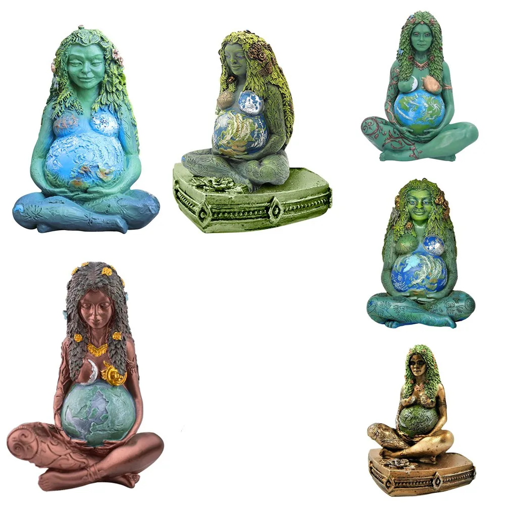 

Ghia Mother Earth Statue Earth Mother Figurine Garden Ornament Outdoor Decor Home Decoration Ornaments Crafts