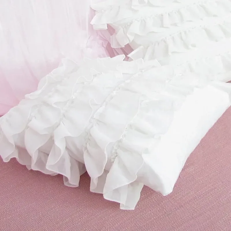 Бесплатная доставка кружевная наволочка принцессы торты слои лотос лист оборки