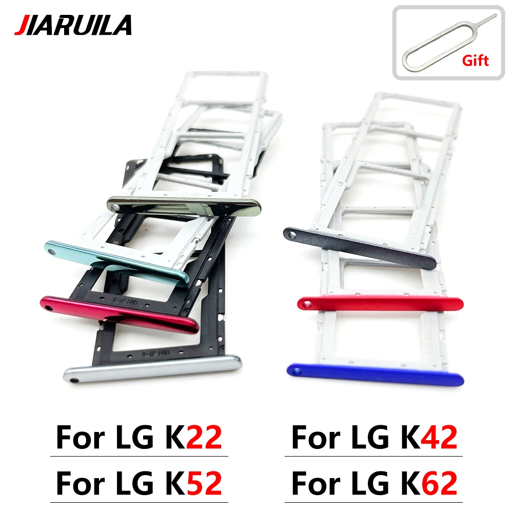 

For LG K22 Tray Holder Sim Card For LG K22 K42 K52 K41S K51 SIM Card Tray Slot Holder + Micro SD Memory Sim Holder Adapter