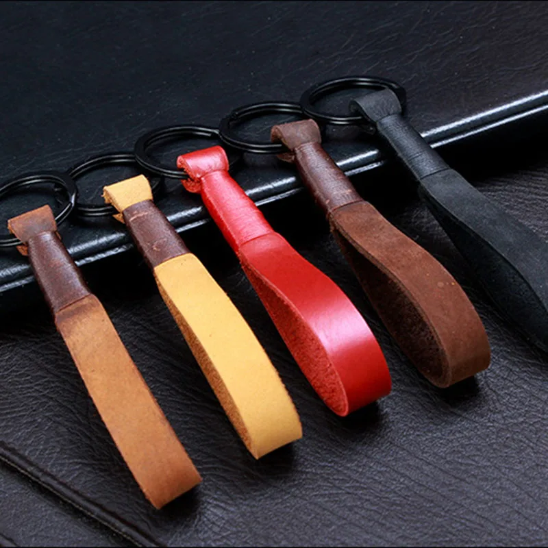 Модный трендовый кожаный брелок креативный школьный для пары подвеска ключей