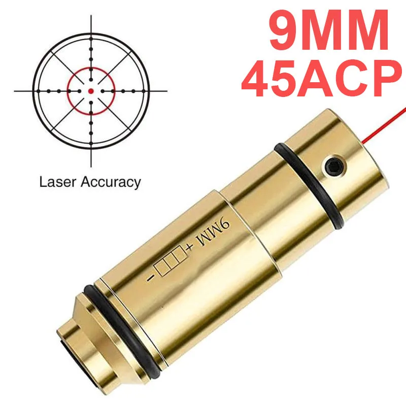 

Laser Bullet 9mm Bore Sight Cal for Dry Firing Training Hunting Shooting 9mm Laser Sight Red Dot Trainer Laser Potente