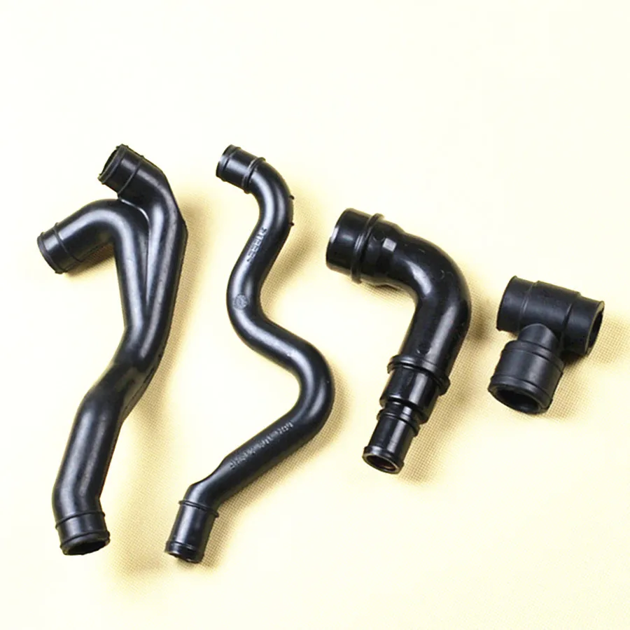 

HONGGE 4 Pcs Engine Crankcase Breather Hose For Bora Golf MK4 1.8T 06A 103 221 AH 06A103213AF 06A103213F 06A 103 247