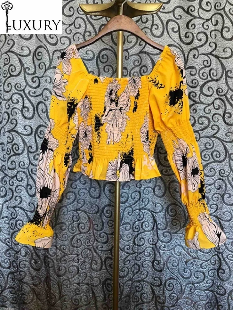 

Женские блузки с квадратным воротником и расклешенными рукавами, повседневные сексуальные блузки с квадратным вырезом, лето 2020