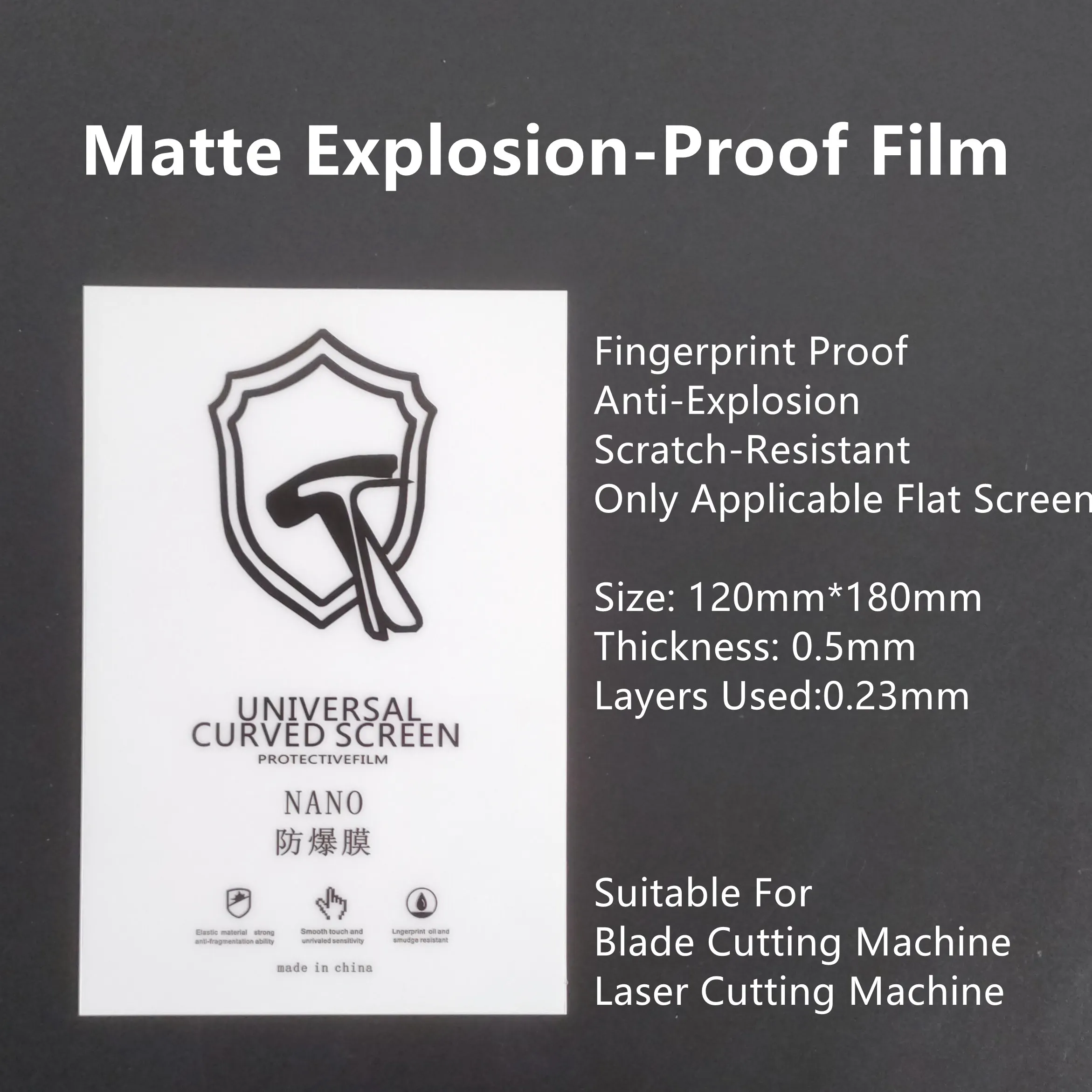 50pcs hd nano anti impact film matteuv screen protector universal explosion proof film for blade laser cutting machine pet pmma free global shipping