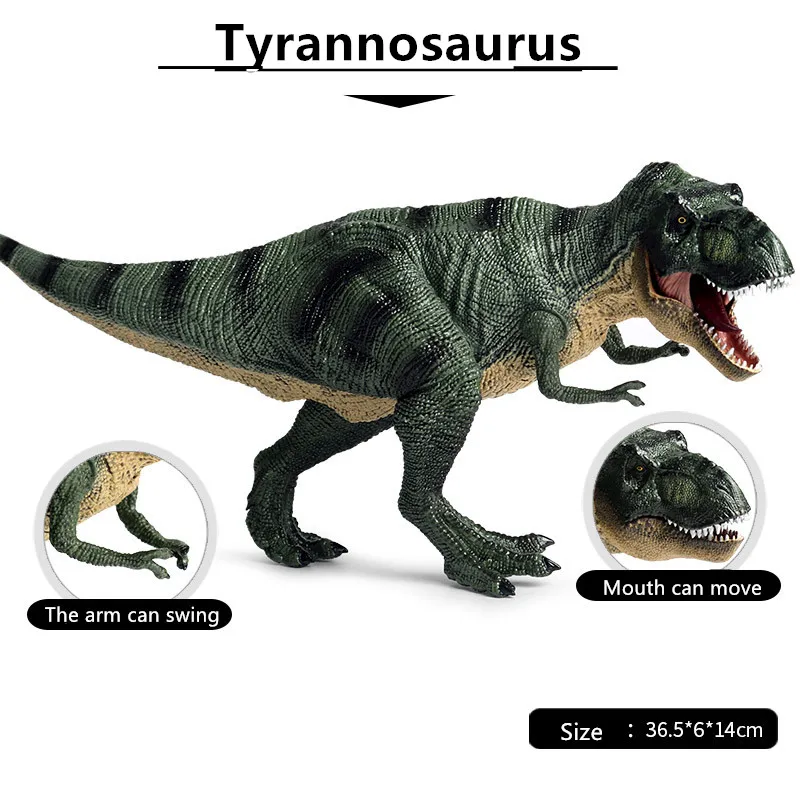 

Large Jurassic Tyrannosaurus Rex Simulation Plastic Carnivorous Dinosaur Decoration Adult Children's Toy Hand-made Model Gift