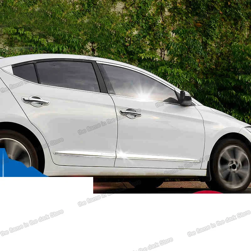 Lsrtw2017 Нержавеющая сталь автомобильные молдинги на Кузов для Hyundai Elantra 2016 2017 2018 2019