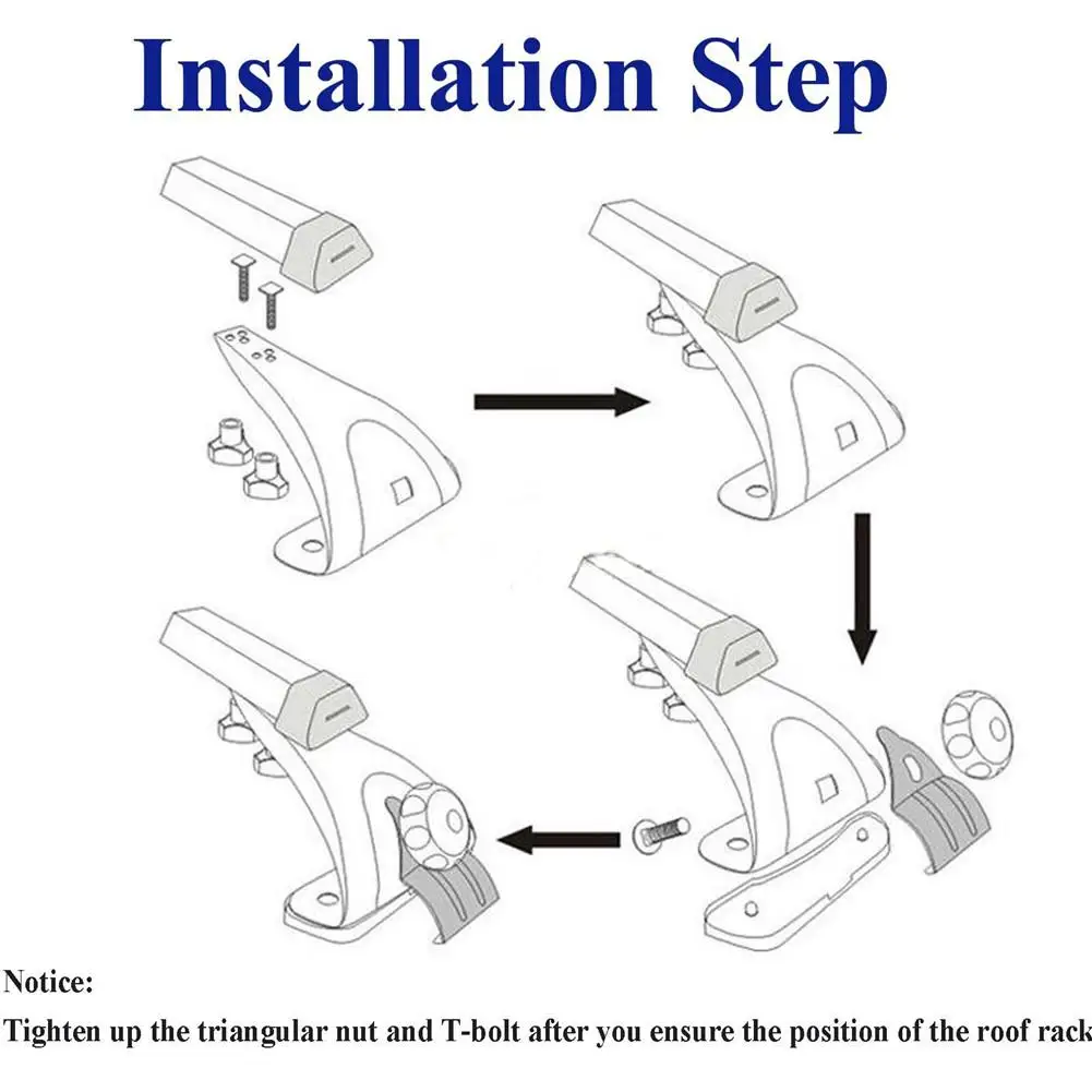 Универсальный 48-дюймовый универсальный крыши Комплект направляющих Алюминий