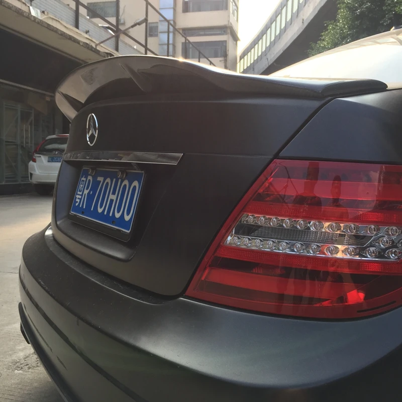 Спойлер для Mercedes W204 Тип R класс C C180 C200 C250 C260 задний спойлер из углеродного волокна