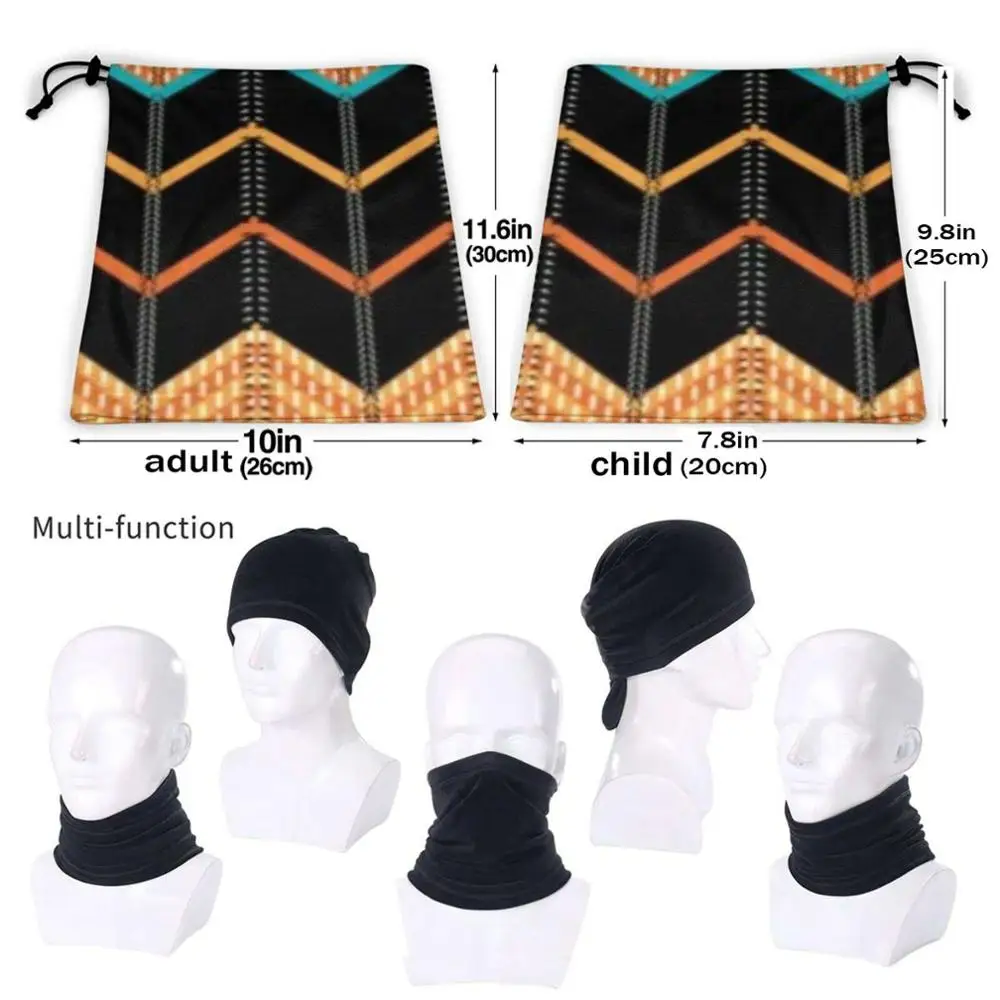Домашний декор зигзаг 01 дизайн Женская Мужская модная маска для рта шарф женский