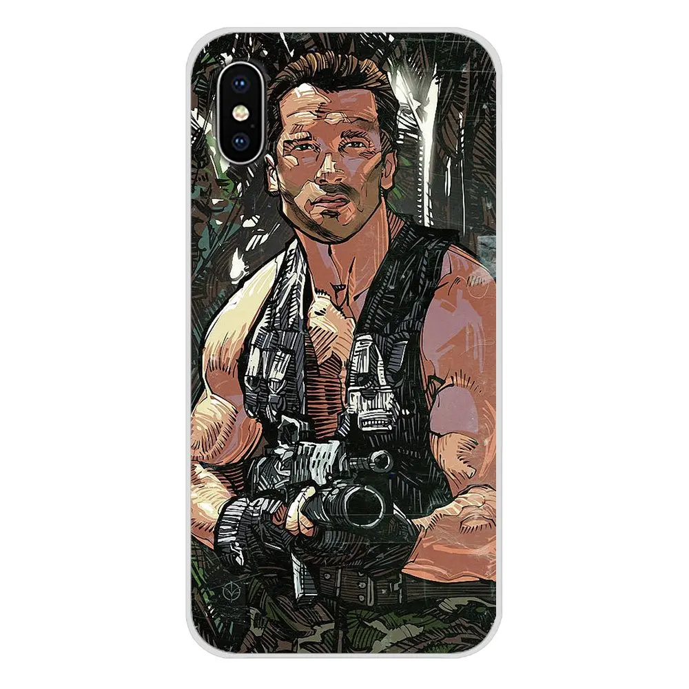 Мягкий чехол для Huawei G7 G8 P8 P9 P10 P20 P30 Lite Mini Pro P Smart Plus 2017 2018 2019 Commando 1985 film Arnold Schwarzenegger |